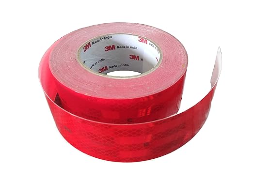 3M High Intensity Reflective Conspicuity Tape- Red, 2 Inch Width X 2 Feet