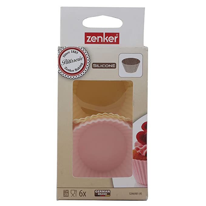 Zenker Muffin Cups, 6 pc, Size: 7 x 3 cm, Silicone