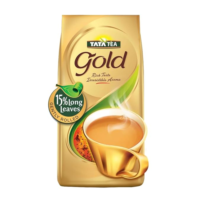 Tata Tea Gold 500 gram, Premium Assam teas with Gently Rolled Aromatic Long Leaves, Rich & Aromatic Chai, Black Tea