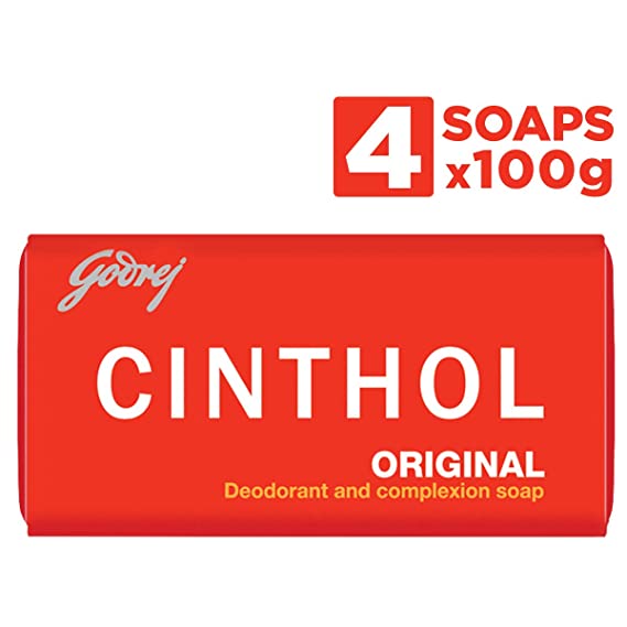 Godrej Cinthol Original Bath Soap, 100g (Pack of 4)