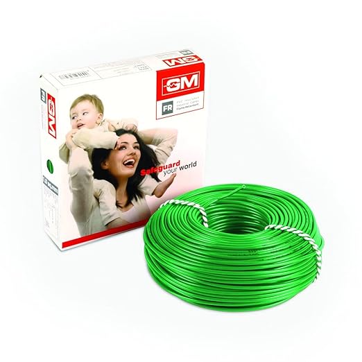 GM Flame Retardant Wire - 4 Sq mm (90m, Green)
