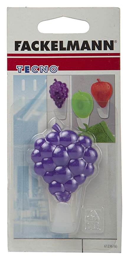 Fackelmann Plastic Transluscent Plastic Hook with Fruit Decoration, 1-Pcs, Colour May Vary