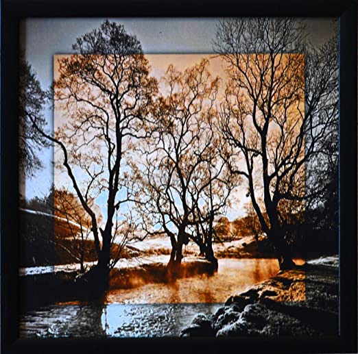 eCraftIndia 'Scenery View' UV Art Painting (Synthetic Wood, 28 cm x 28 cm, Satin Matt Texture), Multicolour