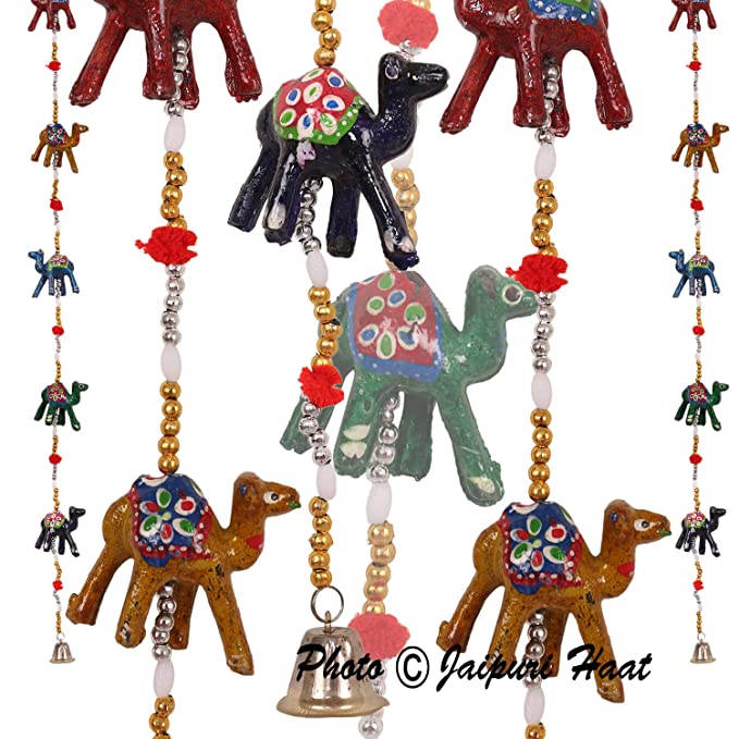 URBAN HAAT Paper Mache Door Hanging (96 cm, Multicolour)