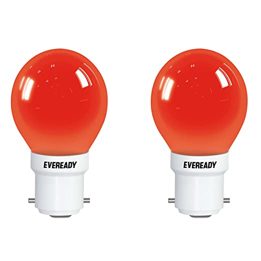 Eveready 0.5-Watt 1 UP Deco LED Bulb (Red and Pack of 2)