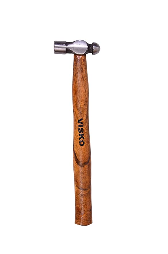 Visko Tools 711 Ball Pein Hammer with Wooden Handle, 100 g (Brown)