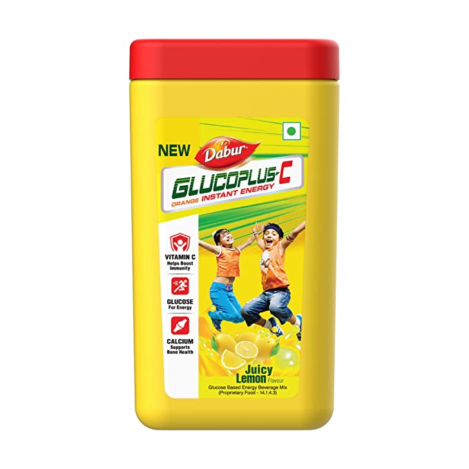 DABUR Gluco Plus C Energy Boost Lemon - 400 g Jar