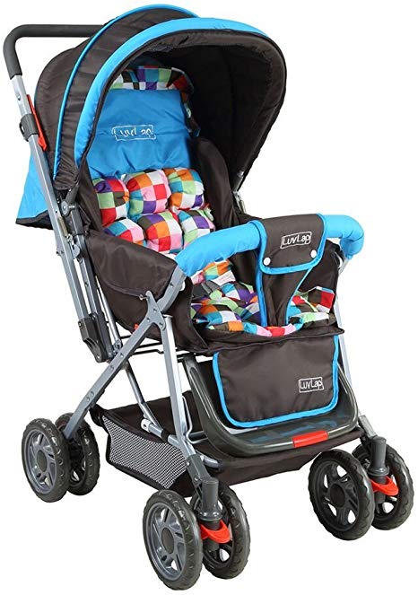 LuvLap Sunshine Stroller/Pram, with Mosquito net, for Newborn Baby/Kids, 0-3 Years