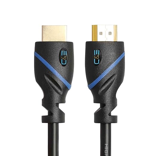 [Size: 3 Feet (Single Pack)] - C&E CNE509822 (3 Feet/0.9 Meters) High Speed HDMI Cable Male to Female with Ethernet and Audio Return (Black)