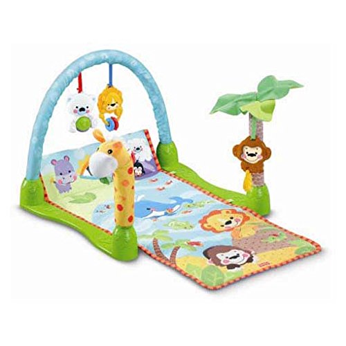 Webby Rain Forest 1-2-3 Musical Baby Gym, Multi Color