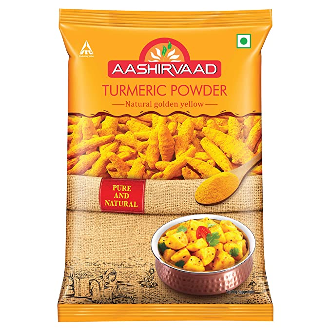 Aashirvaad Turmeric Powder, 100g, Natural Golden Turmeric Powder with No Added Flavours and Colours