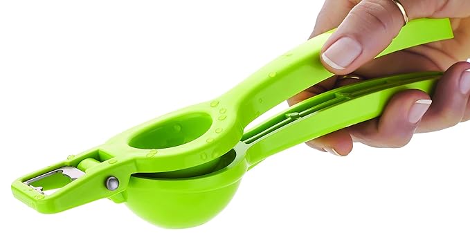 Ganesh Plastic Lemon Squeezer, Green