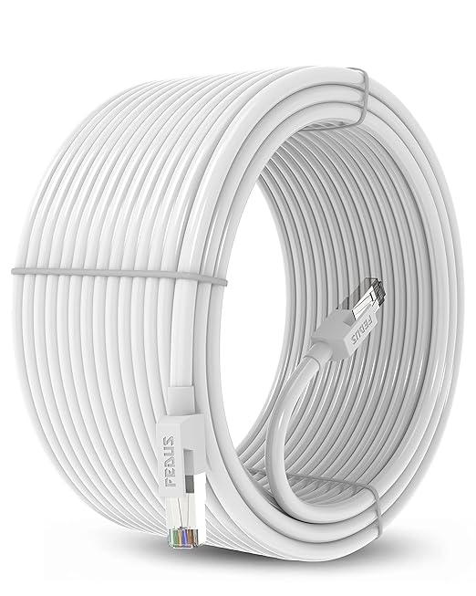 FEDUS Cat6 Ethernet Cable, 10M High Speed 550MHZ / 10 Gigabit Speed UTP LAN Cable, Network Cable Internet Cable RJ45 Cable LAN Wire, Patch Computer Cord Gigabit Category 6 Wires for Modem, Black
