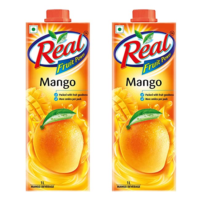 Real Fruit Power Juice, Mango, 1L (Pack of 2)