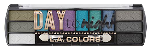 L.A. COLORS Day To Night 12 Color Matte Eyeshadow, After Dark, 8g, Multicolor