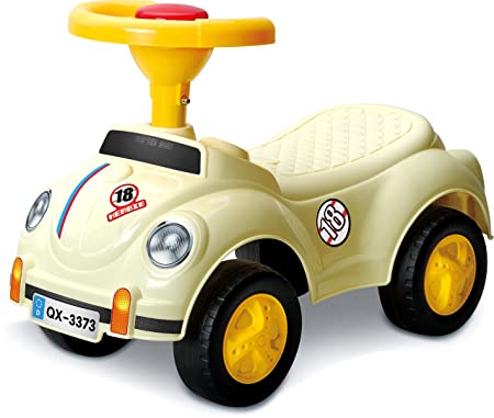 Webby Cute Beetles Smart Mini Ride On, White