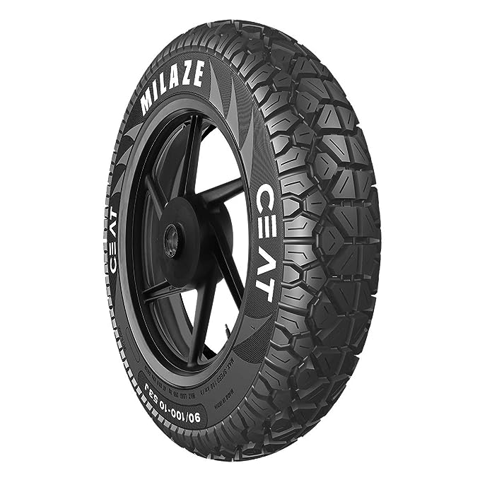Ceat Milaze X5 90/100-10 53J Tubeless Scooter Tyre,Front or Rear