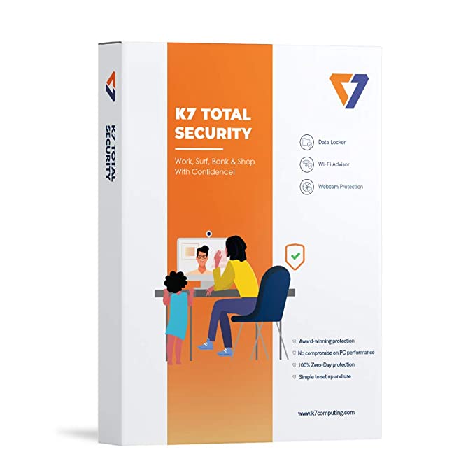 K7 Total Security - 1 PC, 1 Year (CD or Voucher)