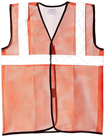Aktion Safety jacket AK-605 Net 2" Reflective Tape - Orange (Pack of 1)