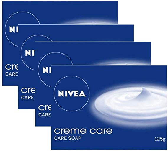 NIVEA Soap, Crème Care, 125g (4 Pieces)