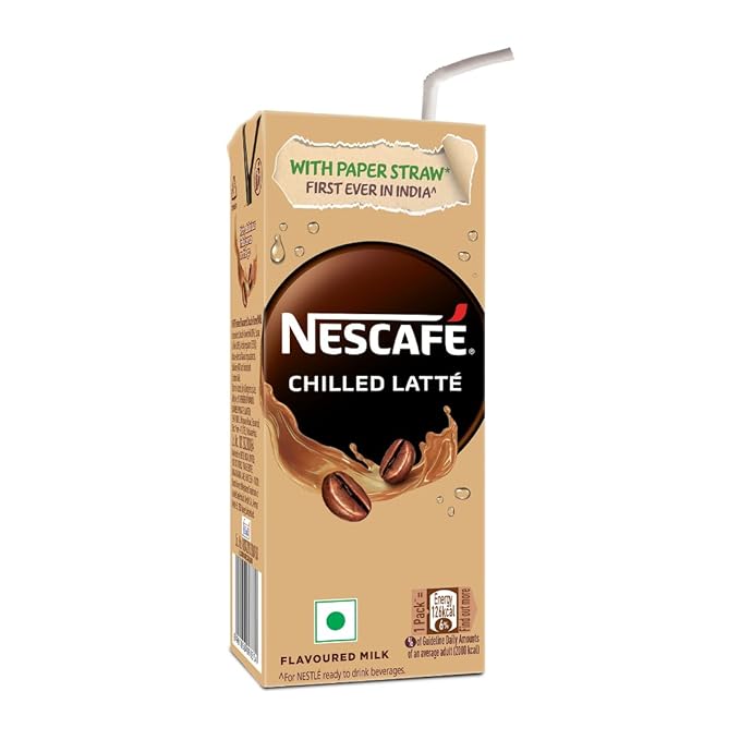 Nescafe Ready To Drink, Coffee Flavoured Milk - Iced Latte, 180ml, Tetra Pack