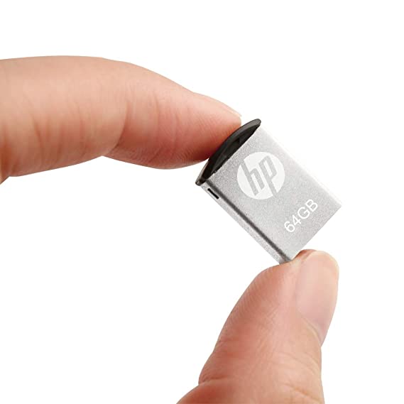 HP v222w 64GB USB 2.0 Pen Drive, Metal Silver