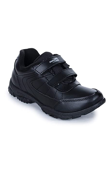 Force 10 (from Liberty) Unisex Black Indian Shoes - 9 Kids UK/India (43 EU)