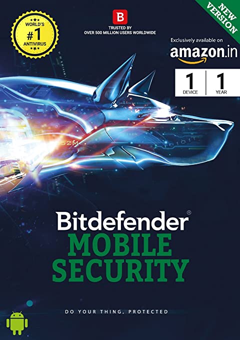 BitDefender Total Security for Mobile Latest Version (Android) - 1 Device, 1 Year (Activation Key Card)
