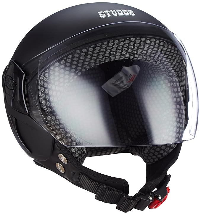 Studds EPS FEMM Super Open Face Helmet (Matt Black, XS)