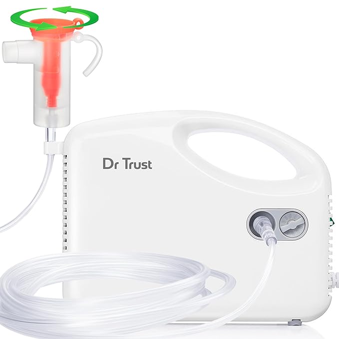 Dr Trust Plastic Bestest Compressor Nebulizer Machine Kit (White) Pack Of 1