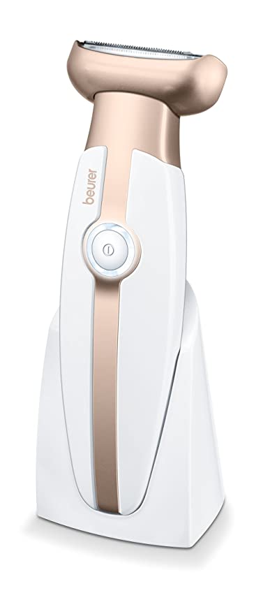 Beurer HL 35 lady shaver with Flexible shaver head suitable for wet and dry shaving with integrated trimmer| Hypoallergenic shaving foil prevents skin irritation| Battery-powered | 3 years Warranty.
