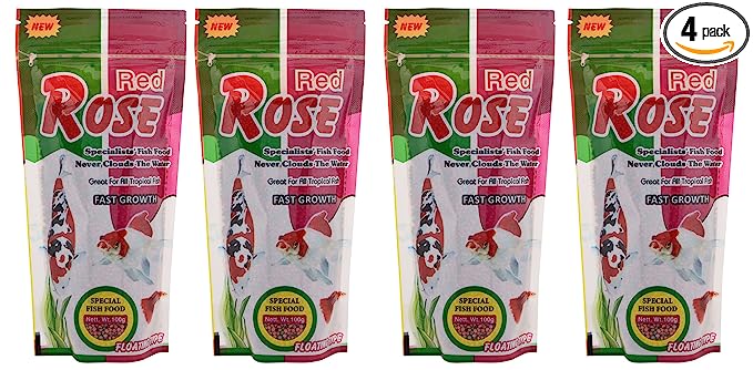 Taiyo Red Rose Fish Food, 100 g (Pack of 4)