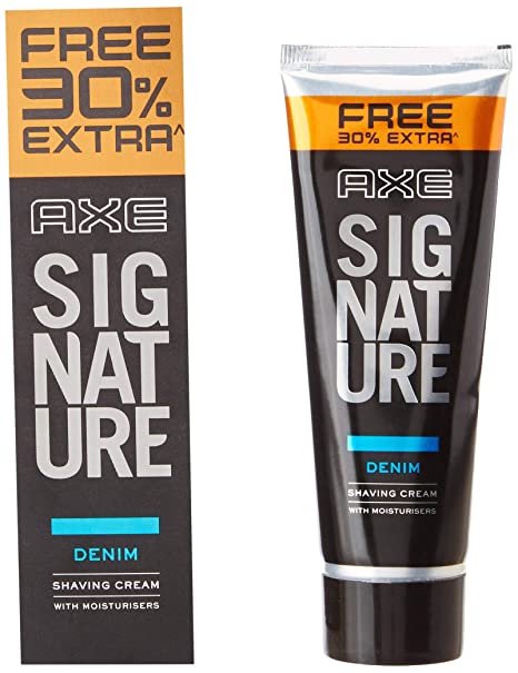 AXE Denim Lather Shaving Cream, 60 g (with 30% Extra)