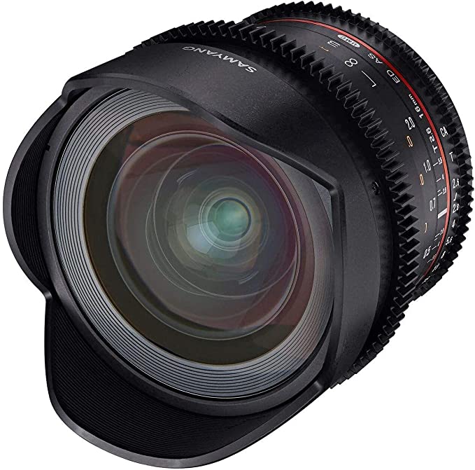 [Apply Coupon] - Samyang 16MM T2.6 VDSLR Manual Focus Video Lens for Canon Camera - Black