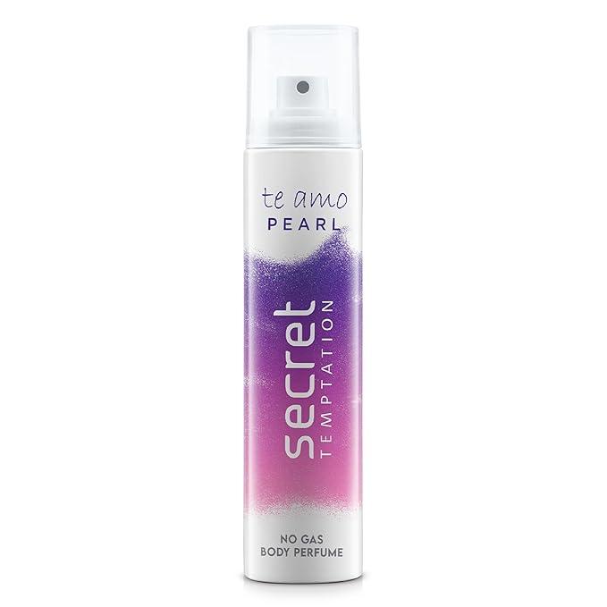 Secret Temptation Te Amo Pearl No Gas Deo Body Spray, Long Lasting Dodorant for Women, 120ml