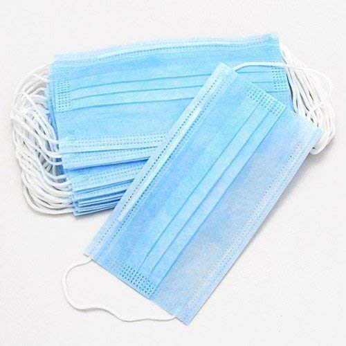 SURGICOMFORT Non Woven Elastic Ear-Loop Disposable Face Mask, 100 Pieces