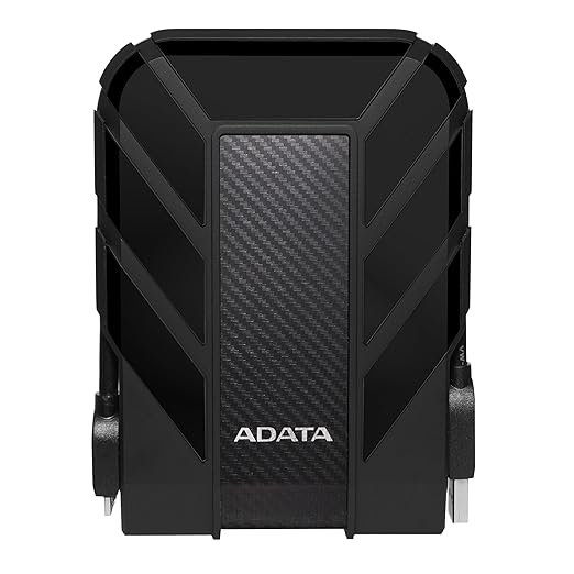 ADATA HD710 Pro 1TB 3.5 inch SATA III External Hard Drive/HDD with IP65 Rating Black, for Windows with Waterproof and Shockproof Technology - AHD710P-1TU31-CBK