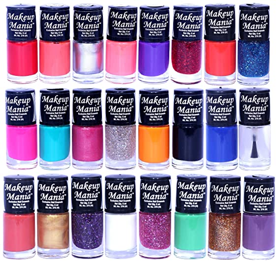 Makeup Mania Nail Polish Set of 24 Pcs, Nail Paint of 6ml each x 24 Pcs, MultiColor Set 86-87 (Combo of 24 Pcs)
