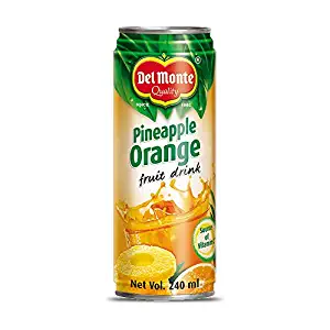 Del Monte Pineapple Orange Fruit Drink, 240ml Bottle, 240 ml