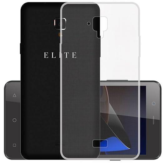 Casotec Soft TPU Back Case Cover for Swipe Elite 2 Plus - Clear