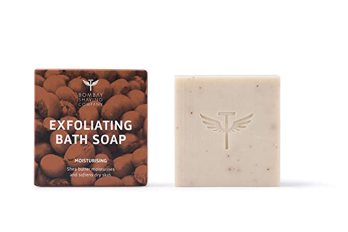 Bombay Shaving Company Shea Butter Moisturizing Bath Soap with Coconut Husk and Honey for soft skin, 100g