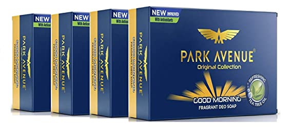 Park Avenue Good Morning Soap For Men, 125g (Pack Of 4)