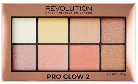 Makeup Revolution Pro Glow Palette (Highlighter), Multicolor, 20g