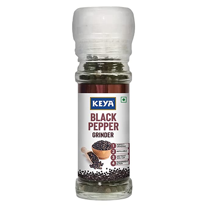 Keya Black Pepper Grinder | Exotic Spices Blend 50gm