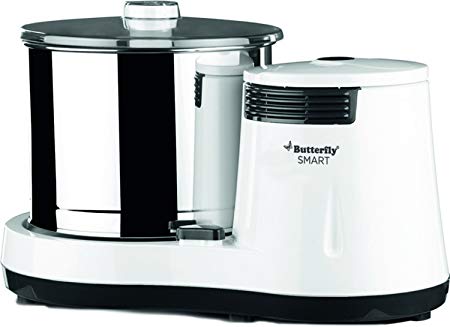 Butterfly Abs Smart Wet Grinder, 2L (White) With Coconut Scrapper Attachment, Output - 150 watts, Input 230 V