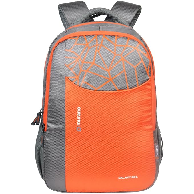 Murano Galaxy 29 LTR Casual Backpack with 2 Compartment and Polyester Water Resistance Backpack for Men and Women- Dark Grey