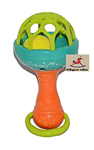 Vibgyor Vibes" Attractive Colourful Jingle Stick Rattle for Babies, Toddlers, Infants, Child . pack of 1