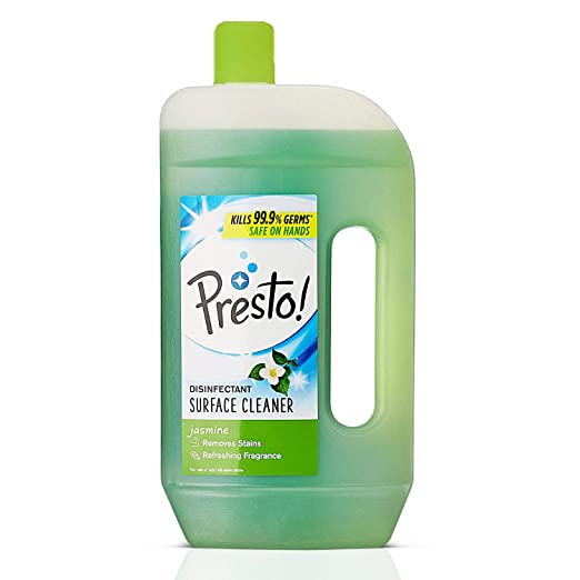 Amazon Brand - Presto! Disinfectant Surface/Floor Cleaner - 975 ml (Jasmine)