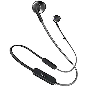 [Apply Coupon] - JBL T205BT by Harman Wireless Bluetooth in Ear Neckband Headphones with Mic (Black)