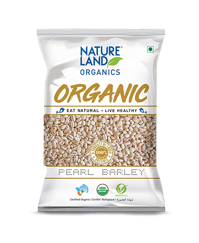 Natureland Organics Pearl Barley 500 Gm - Organic Barley